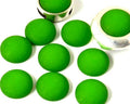 Resin. Cabochon. 12mm. Matt green. Best Quality.