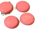 Resin. Cabochon. 25mm. Matt dark pink. Best Quality.