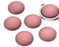 Resin. Cabochon. 20mm. Glittering matt garnet. Best Quality.
