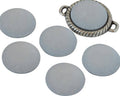 Resin. Cabochon. 20mm. Glittering matt white. Best Quality.