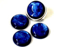 Resin. Cabochon. 20mm. Shell blue. Best Quality.