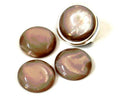 Resin. Cabochon. 20mm. Pearl light grey. Best Quality.