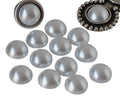 Acrylic. Cabochon. 12mm. Pearl.