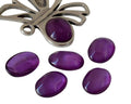 Resin. Cabochon. Oval. 24x18mm. Purple. Best Quality.