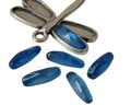 Resin. Cabochon. Irregular. 20x9mm. Light blue. Best Quality.