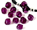 Resin. Round. Irregular. 13x14mm. Purple. Inn.4mm. Best Quality.