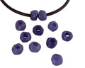 Resin irregular rondell 9x9x7mm. Marbled lilac. Inn.3mm aprox. Best Quality.