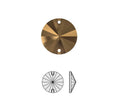 3200 SWAROVSKI Rivoli Sew On Stone. 14mm. Bronz Shade F. Inn.1.2mm