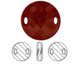 3221 SWAROVSKI Twist Sew On Stone. 18mm. Crystal Red Magma. Int.3x5mm