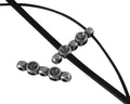 SWAROVSKI and Zamak connector 26x6mm. Silver-Silver Night.Inn.1.8/3x1.7mm