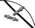 SWAROVSKI and Zamak connector 26x6mm. Silver-Light Grey Delite.Inn.1.8/3x1.7mm