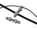 SWAROVSKI and Zamak connector 26x6mm. Silver-Pearl.Inn.1.8/3x1.7mm