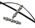 SWAROVSKI and Zamak connector 37x6mm. Silver-Silver Night.Inn.1.8/3x1.7mm