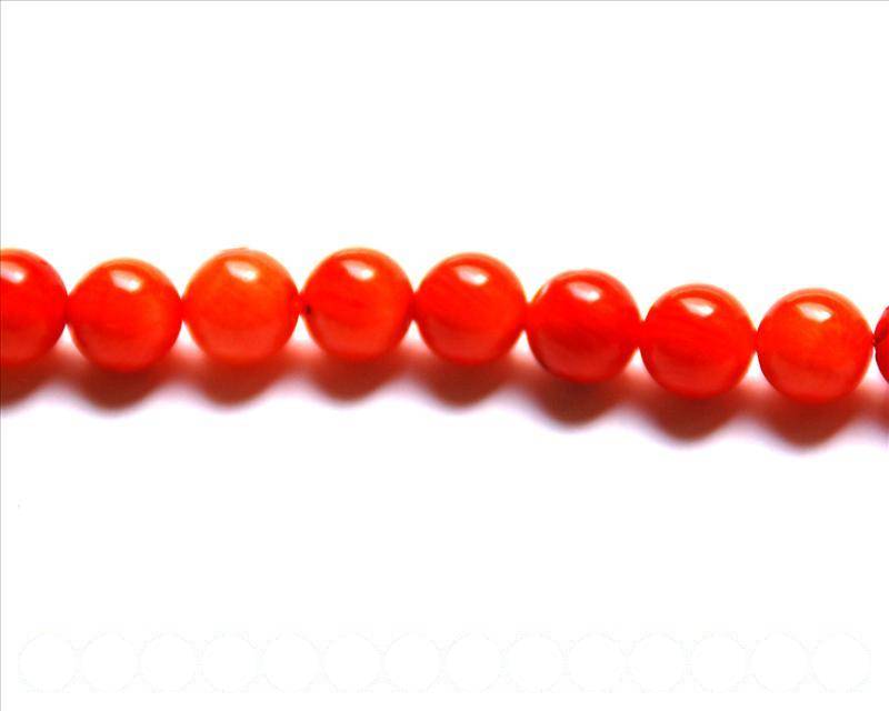 Coral BeadsNatural, Round -11mm. Sold per 16-inch strand.