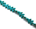 Synthetic Turquoise. Boy. 22x15x6mm. Inn.1mm.app. 22PCs.