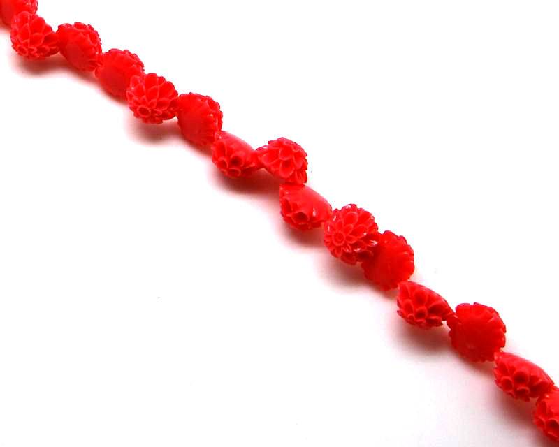Synthetic Coral. Flower. 15mm. Coral. 40PCs.