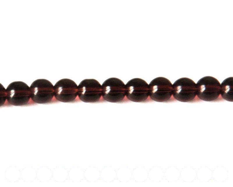 Glass beads. Round, 8mm. Purple. Sold per 13-14-Inch.
