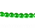 Glass beads. Round, 10mm. Emerald. 13-14-Inch Strand.
