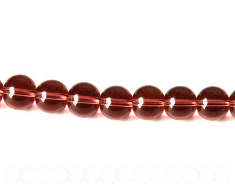 Glass beads. Round, 10mm. Light purple. 13-14-Inch Strand.