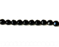 Glass beads. Round, 10mm faceted. Black. 13-14-Inch Strand.