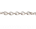 Chain. 3x2mm. Silver color.