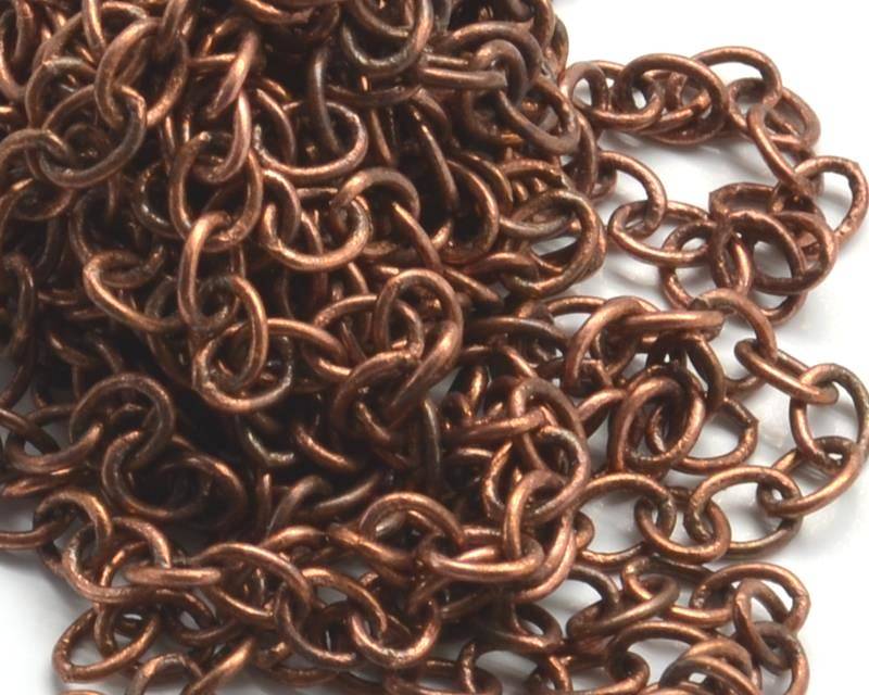 Cadena. 4x5mm. cobre viejo