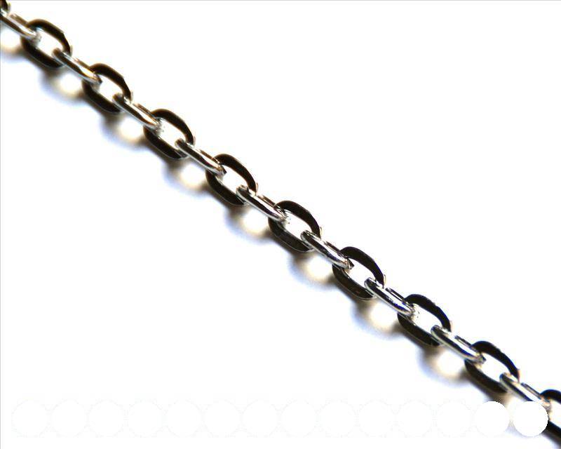 Aluminium chain. 8x5,2x1,4mm.Nickel color.