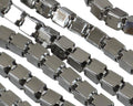 Stainless steel 316L. Chain. Square. 4x4mm. Silver.
