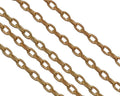 Brass chain 1.5x2.8mm. Gold.