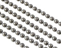 Ball Chain brass 1.5x1.5mm. Silver. Top Quality