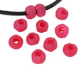 Resin irregular rondell 9x9x7mm. Ice fuchsia. Inn.3mm aprox. Best Quality.