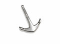 Stainless steel 304 and crystal anchor pendant. 28x38x4mm. Silver. Inn.4mm