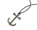 Zamak anchor pendant 58x30mm. Silver. Inn.3mm