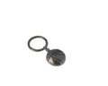 Llavero de Zamak baloncesto. Balon 26mm. Plateado.