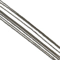 Brass chain 1mm. Silver.