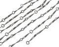 Brass chain 12x2.5mm. Silver