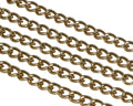 Brass chain 4x6mm. Gold