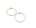 Laton. Pendiente aro 54mm. Dorado.