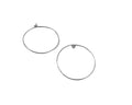 Earrings 54mm brass ring. Silver