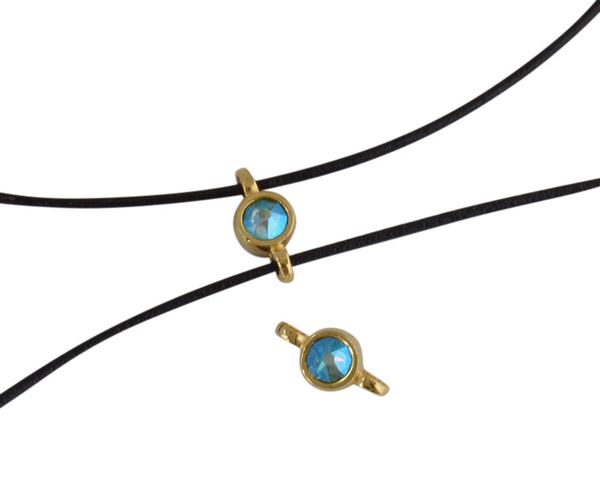 Swarovski and metal connector 10x5mm. Gold-Peridot Shimmer.Inn.2m