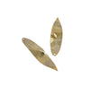 Leaf pendant Brass 46x11mm. Gold. Inn.1.5mm. Top Quality