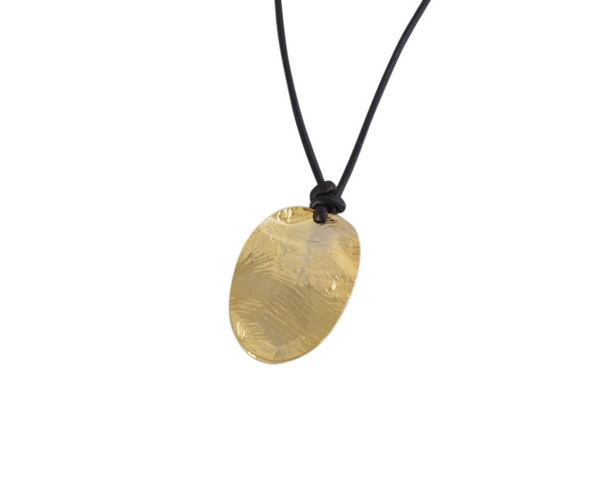 Oval pendant Brass 25x16mm. Gold. Inn.1.5mm. Top Quality