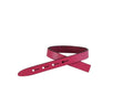 Leather cord strand for buckle clasp 230x10mm. Fuchsia-black edges. Best Quality