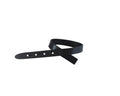 Leather cord strand for buckle clasp 230x10mm. Black-black edges. Best Quality