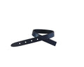Leather cord strand for buckle clasp 230x10mm. Navy Blue-black edges. Best Quality