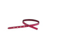 Leather cord strand for buckle clasp 230x6mm. Fuchsia-black edges. Best Quality