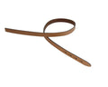 Leather cord strand for buckle clasp 430x10mm. Light Brown-black edges. Best Quality