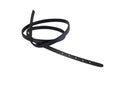 Leather cord strand for buckle clasp 590x6mm. Navy Blue-black edges. Best Quality