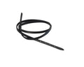Leather cord strand for buckle clasp 590x5mm. Black-black edges. Best Quality