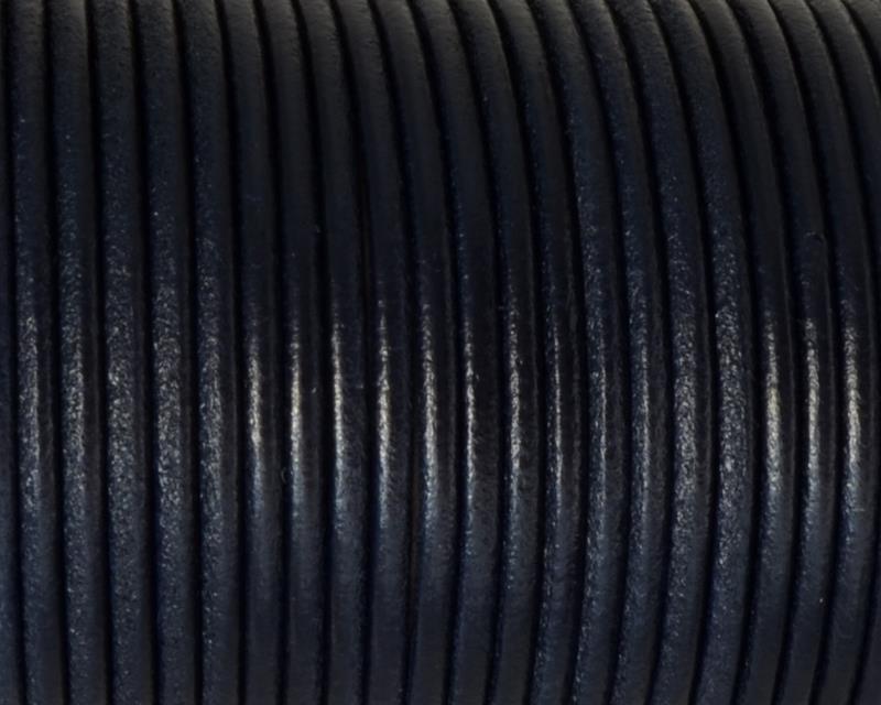 Round Leather cord 2.5mm. Navy Blue. Best Quality.